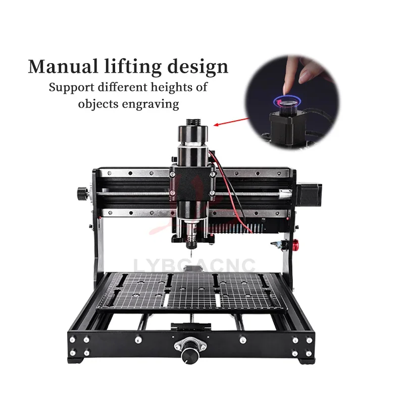 LY 3020 PLUS Laser Engraver PCB Milling Machine with X-Axis Square Guide, Laser Rotary Axis, Acrylic Metal  500w  11000rpm/min