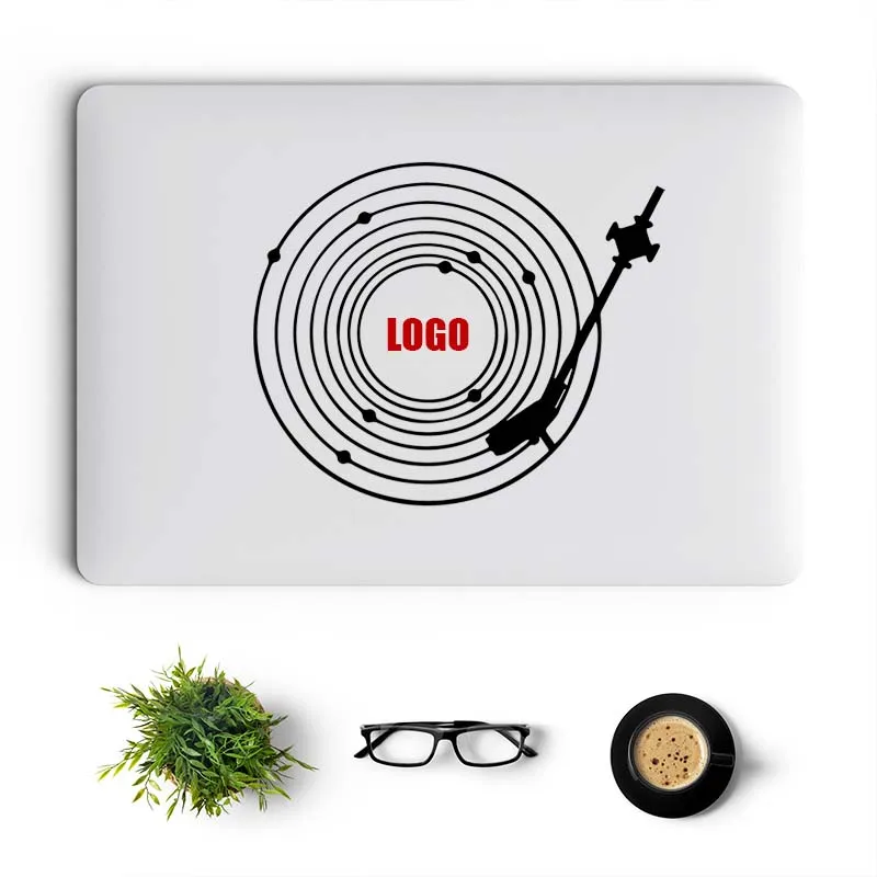 Planet Record Player Creative Vinyl Laptop Sticker for Macbook Pro 14 16 Air Retina 13 15 Inch Mac Decal Fit All Notebook Models