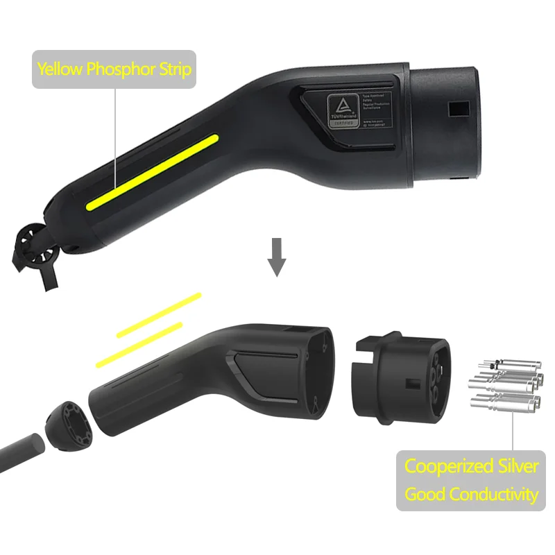 22KW 32A 3-Phasen Typ 2 Tragbares EV-Ladegerät 10 Meter 15 Meter EVSE-Ladebox Ladestation für Elektroauto-Ladegerät – Detail 6