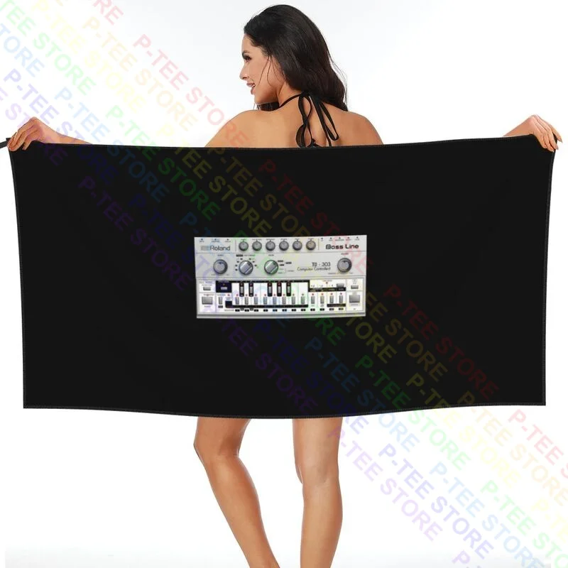 Roland Bass Line Tb 303 Trance Club Music Quick dry Towel Surf Portable Personalized