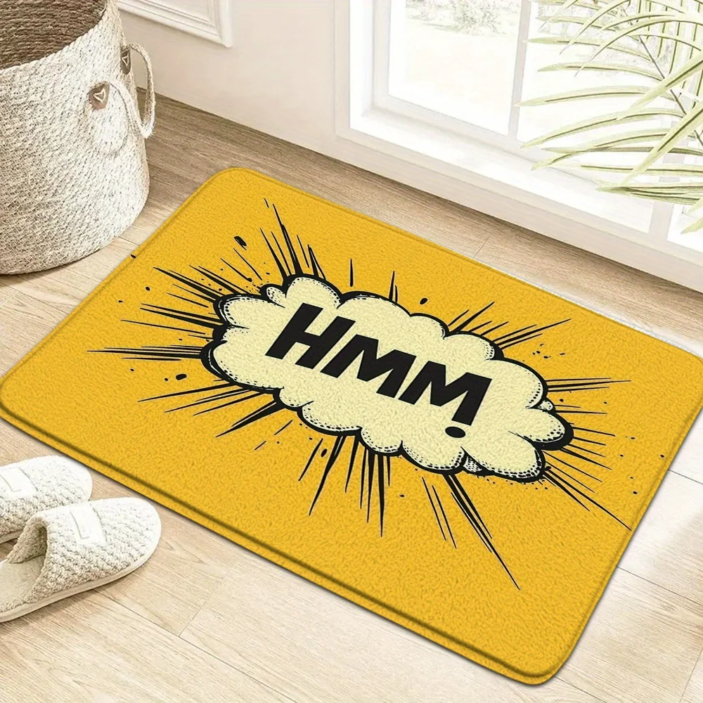 Cute Fun Art Printed Anti Slip Dust Doormat Bee Hive Welcome Seagull Bird Floor Rug for Household Indoor Entry Home Decor Mat