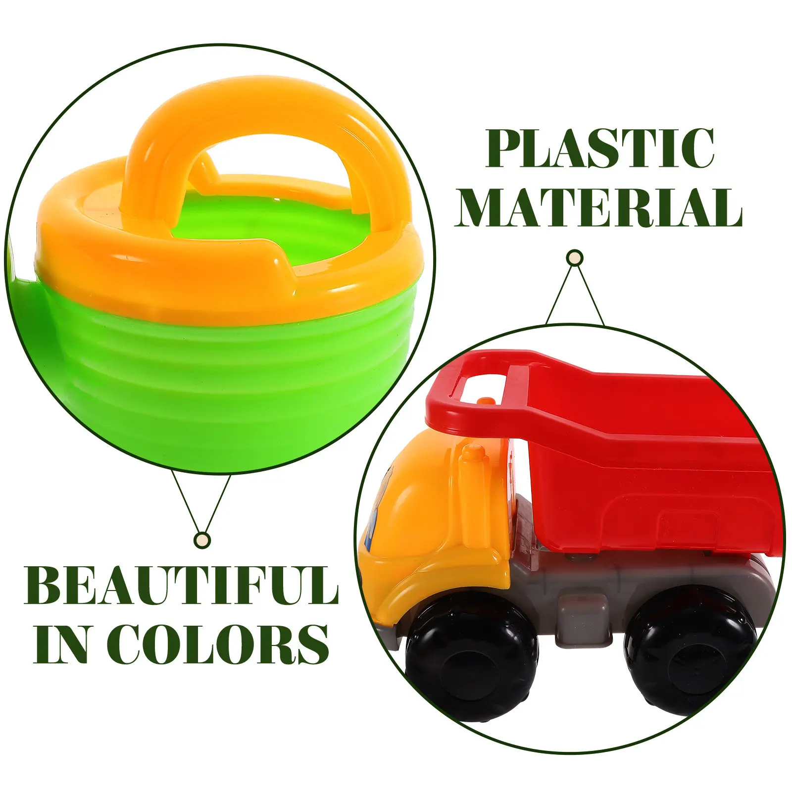 5 Pcs Children Beach Sand Toys Table Kids Children's Outdoor Playing House Playsets for Games