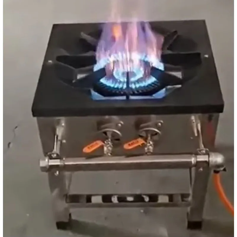 Commercial Short Leg Soup Stove Heavy  Cast Iron Burner Natural Stock Pot Cooker For Restaurant