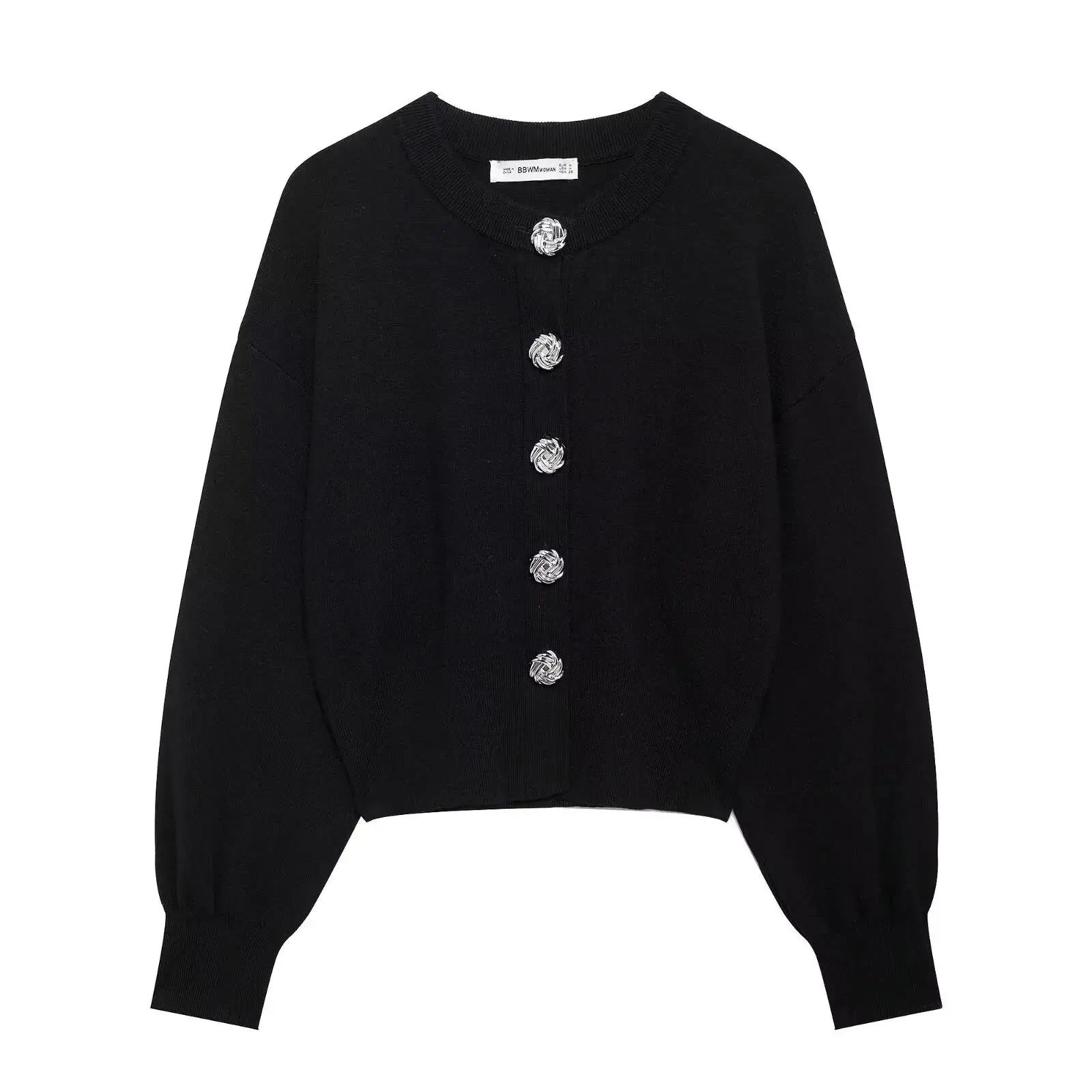 

Women's Long Knitted Cardigan Sweater Spring 2026 Faion Ladies Knitwear 00% Other Material Premium Quali Ladies' Sweater