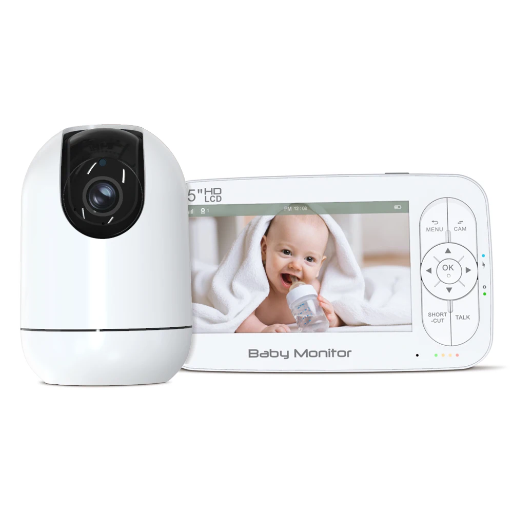 5'' Full HD 1080P Wifi Baby Monitoring Camera Wireless Smart Video Two-Way Audio Human Detection Baby Monitor