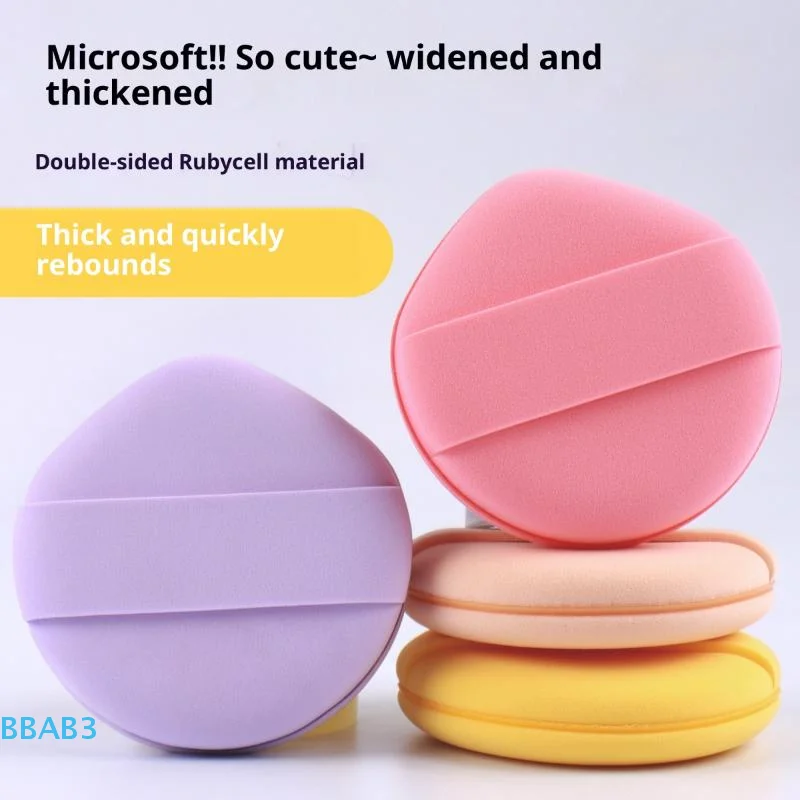 【B】カラフルな涙型メイクアップスポンジ、ソフトなノンラテックスファンデーションブレンダー、リキッド＆パウダー用の伸縮性のあるリボンパフ、メイクアップツール