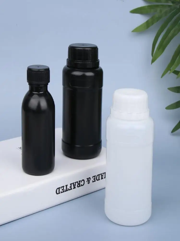 Baril chimique PET récipient liquide transparent bouteilles scellées vides pots de stockage bouteille d'emballage