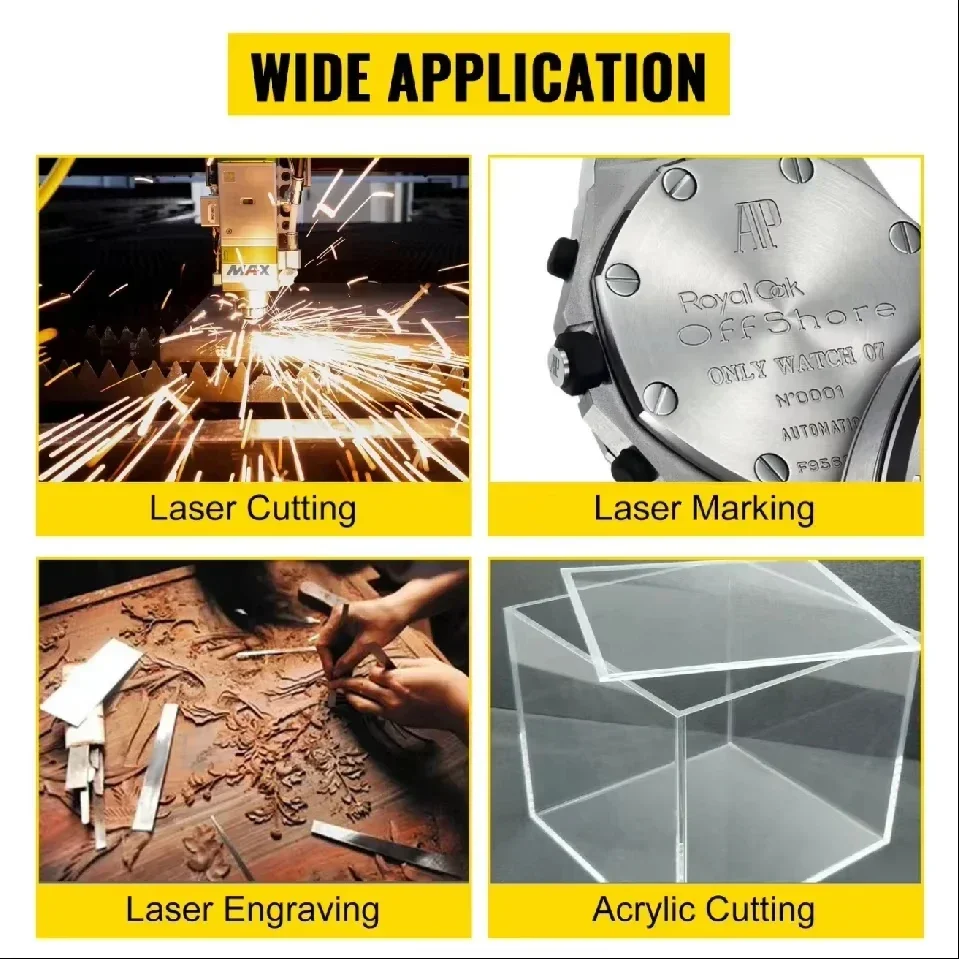 SIHAO CO2 Tabung Laser 40W 50W 60W 80W 100W 130W 150W Kuat 700Mm Hingga 1830Mm Panjang Kaca 80Mm Dia untuk Mesin Pemotong Pengukir