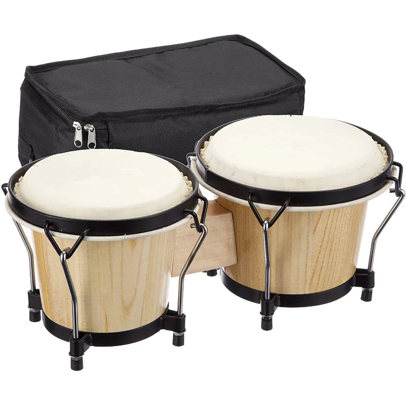 

Sheepskin Bongos Drum Adult Practice Meditation Bongos Drum Children Healing Relaxation Drums Professional Percussion Instrument