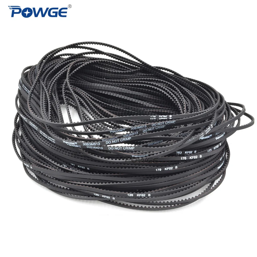 POWGE WRC Car Racing Sakura D4 D3 S3M-255/351/411/447/507/510/513/516/519/522/540/552/750mm Front Timing Belt Drift Racing car