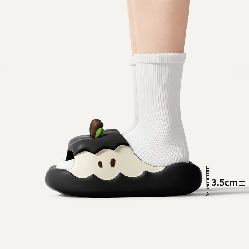 

Новые оригинальные женские шлепанцы Apple с одной лямкой для родителей и детей, детские шлепанцы-вьетнамки для дома и улицы, весна-лето