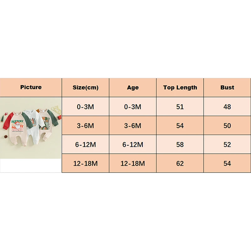 2023-10-06 Lioraitiin0-18M bayi laki-laki perempuan Natal Jumpsuit tambal sulam lengan panjang huruf Natal/baju monyet cetak Santa Claus