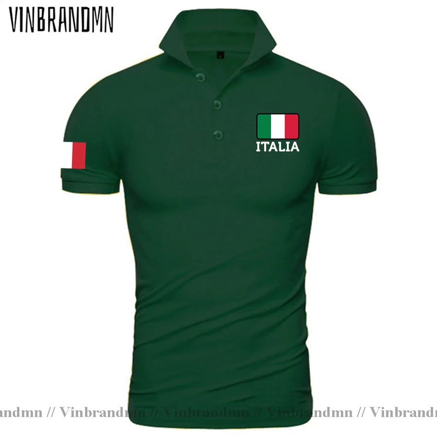 2023 Italia Italy Polo Shirt Men Newest Fashion Comfortable All Cotton Polos Nation Team Design Classic Brand Hipster Sweatshirt