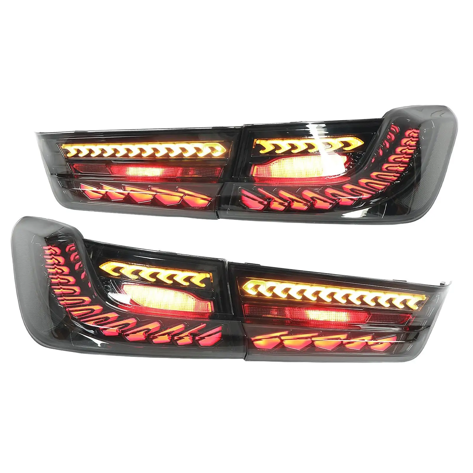 

2pcs LED Taillights Left Right Smoked Lens IP67 Waterproof for BMW 3 Series G20 G28 320i 325i for M3 2020 2021 2022 ABS+PC+PMMA