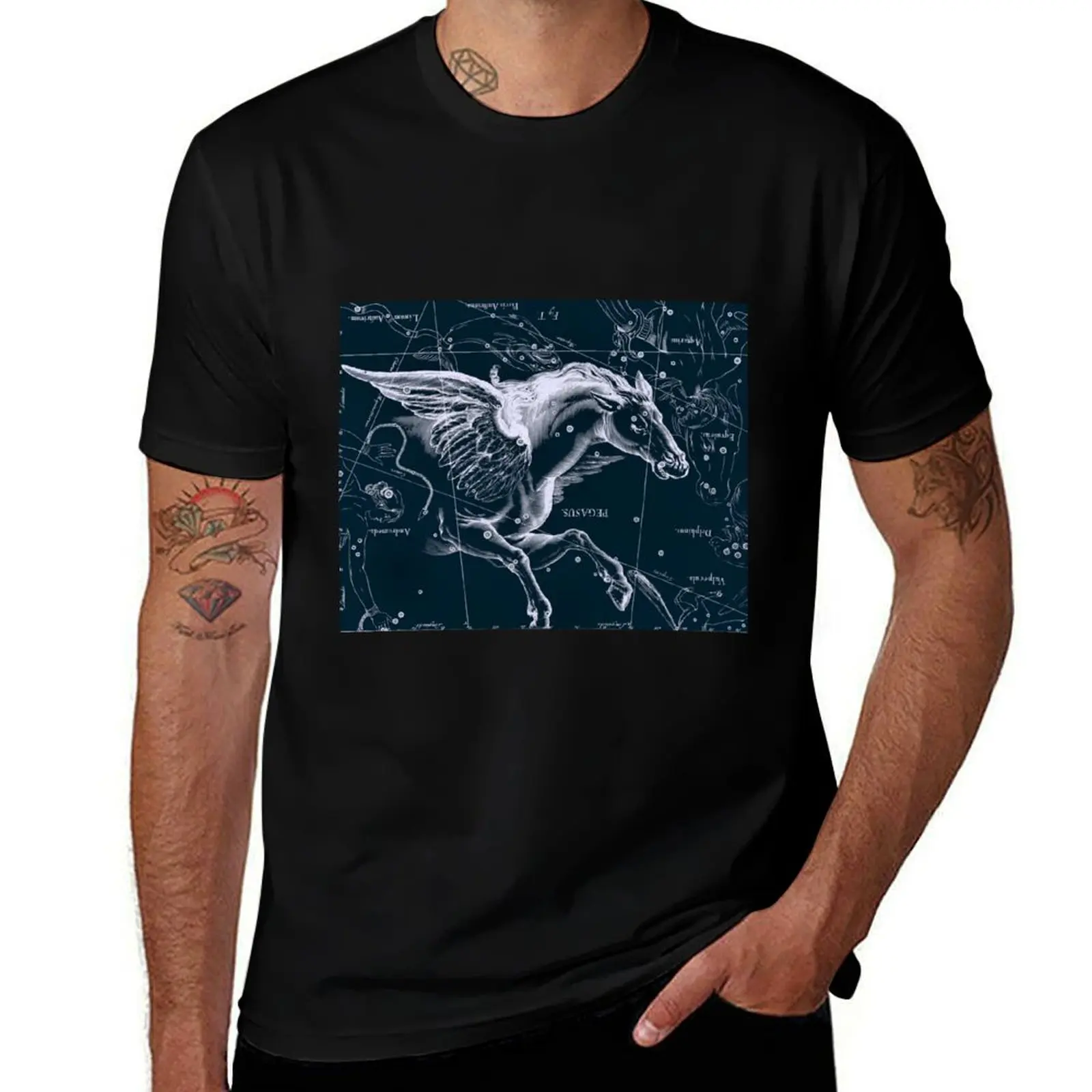 Pegasus Constellation T-Shirt Ultra Soft Breathable Tee Top T-Shirt