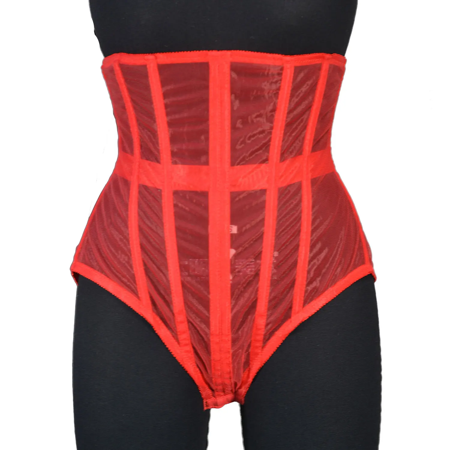 Slimming Waist Trainer Women Body Shaper Thong Mesh Breathable Girdle Tummy Control Shapewear Panties High Cutting Panty