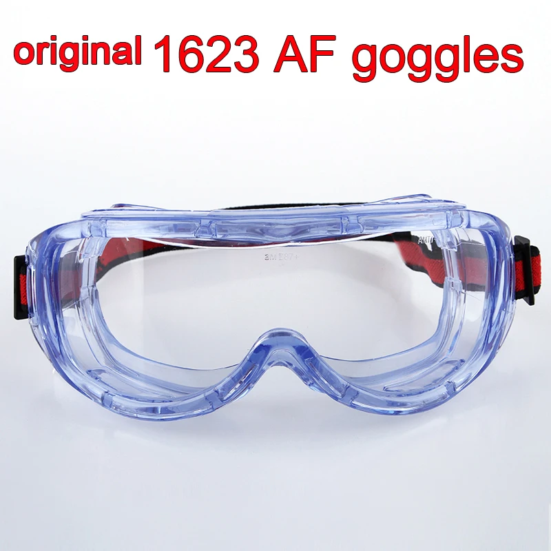 

original 1623AF protective glasses Big vision Chemistry safety goggles Anti-fog Anti-splashing work safety glasses