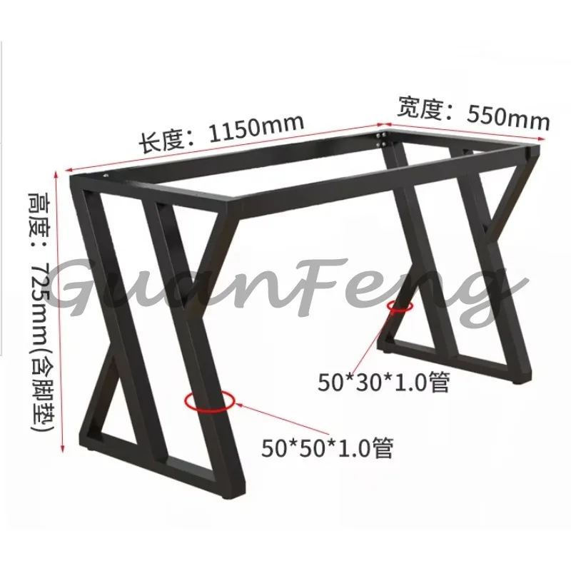 Cross‑Shape Heavy‑Duty Metal Table Legs Modern Dining Meeting Table Base Legs for Furniture Support