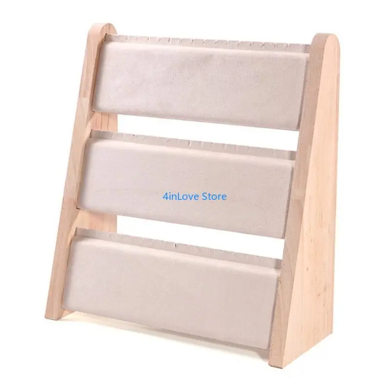 

T4MD Unique 3 Layer Jewelry Storage Stand Rack Necklace Bracelet Display Shelves