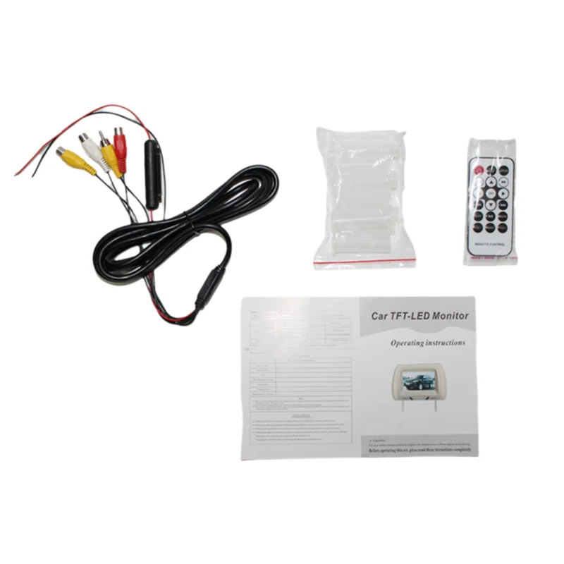 

Universal 7Inch Headrest Multi-Media Monitor Screen Rear Seat Entertainment Player For AV USB SD MP4 MP5 FM DVD LHD