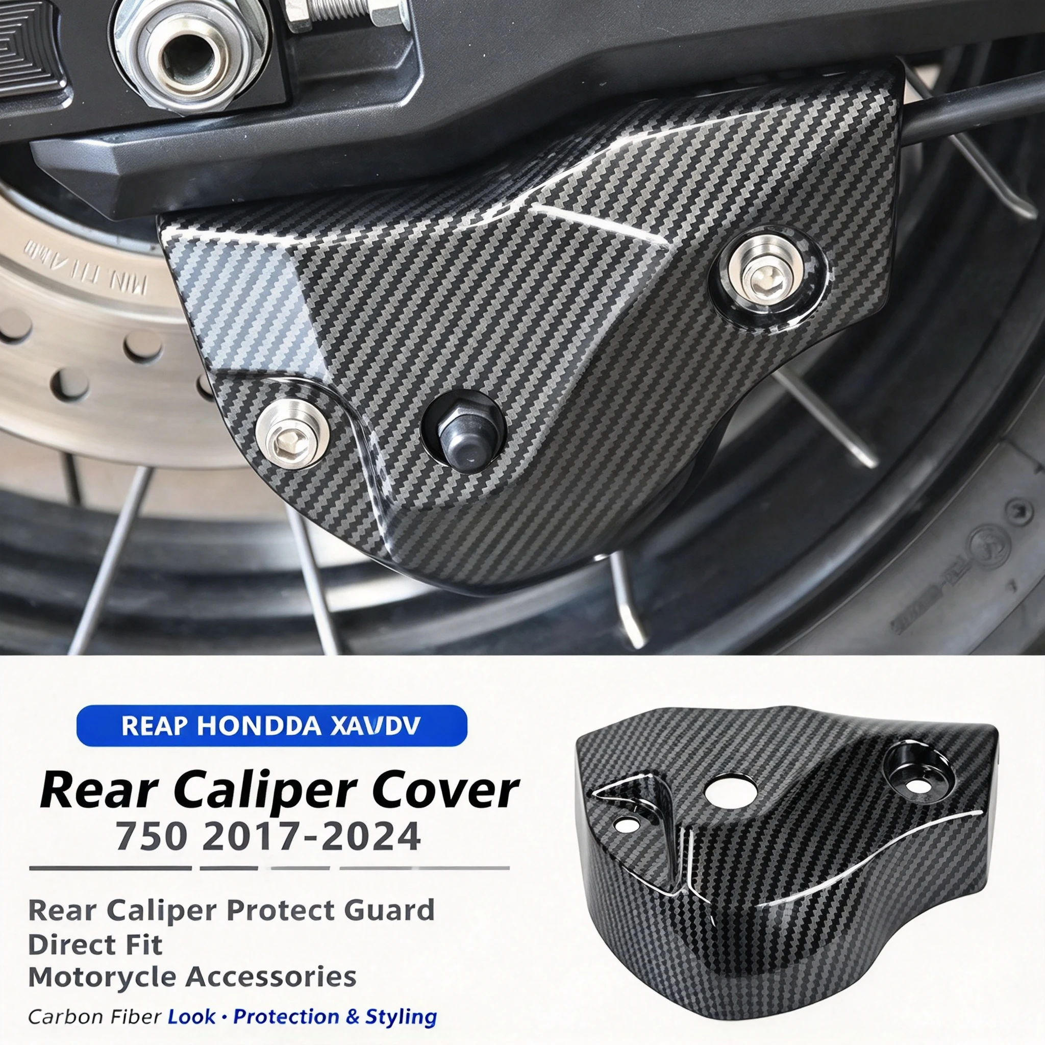 Rear Caliper Cover For HONDA XADV 750 2017-2024 Motorcycle Accessories Rear Deck Cover Fit Rear Caliper Protect Guard