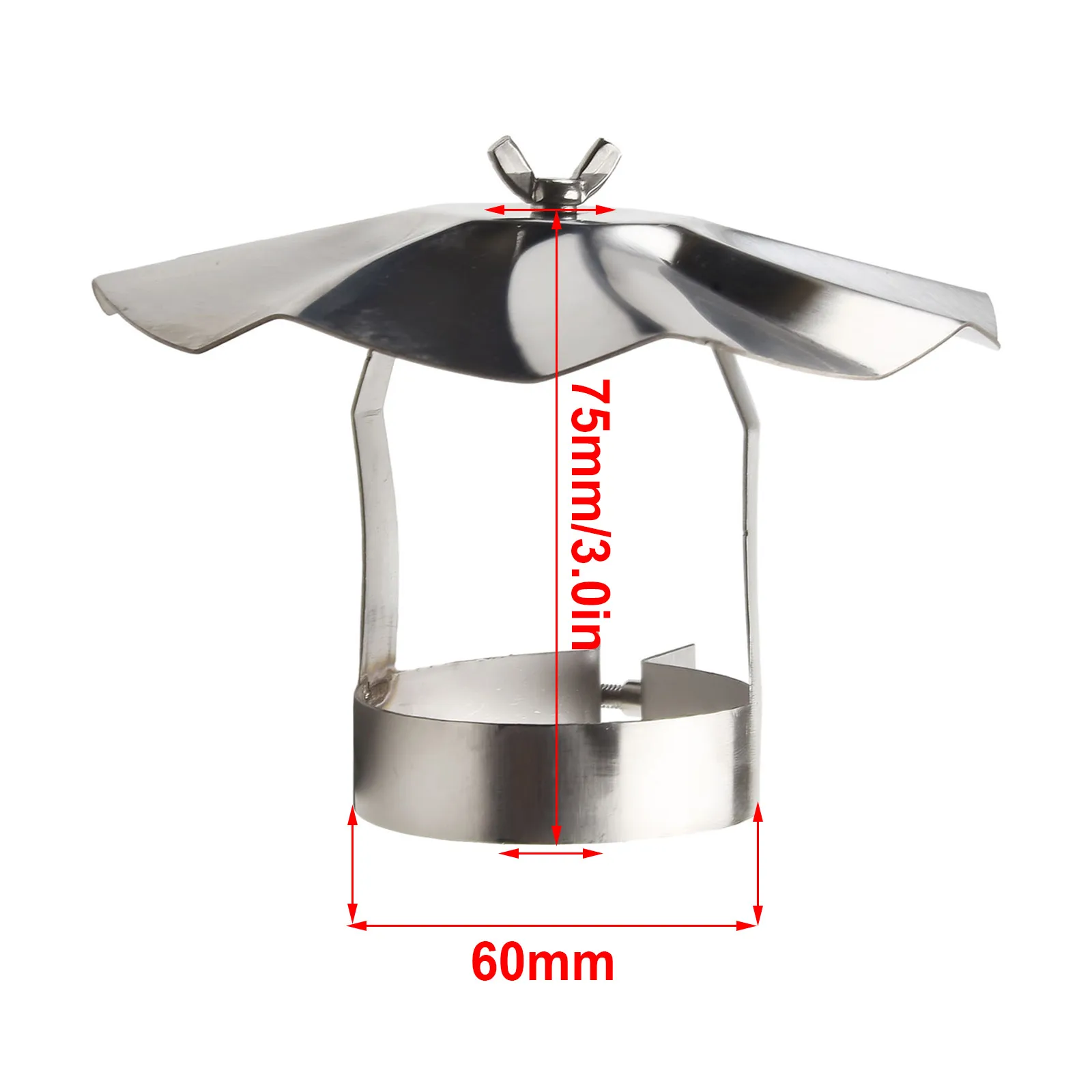 

Functional Wood Stove Chimney Cap Cover Stainless Steel Rain Cover Umbrella Hat Rain Protection and Durability