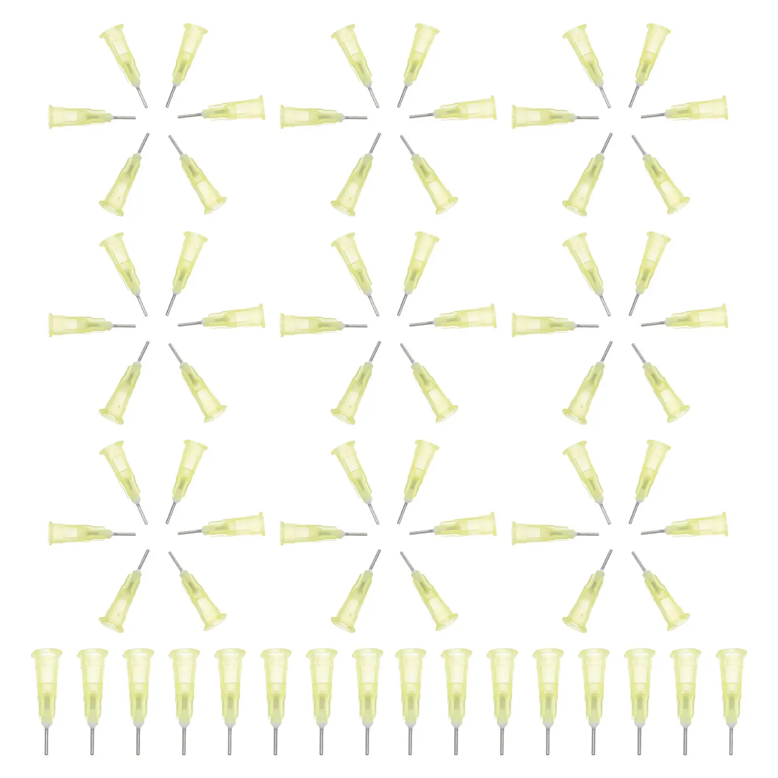 100Pcs Stainless Steel Blunt Tip Dispensing Needles 20 Gauge Luer Lock Precision Industrial Glue Ink Refilling