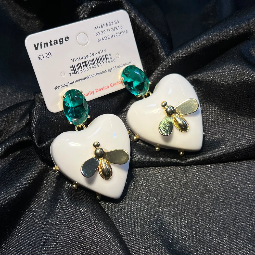 Catwalk original small honey earrings, real gold plated 925 silver needle feel light luxury marking, French elegance temperament