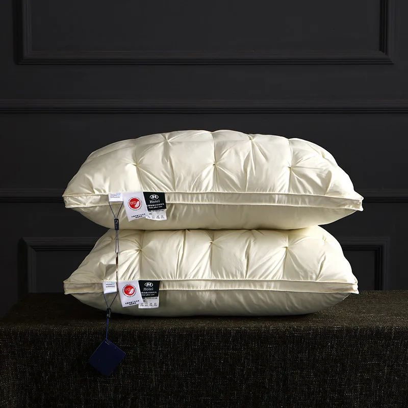 Down-alternative Pillow Insert, Single Size, for Gifting and Home Use Adult Almohadas 48*74cm ,3D Bread Bedroom Sleeping