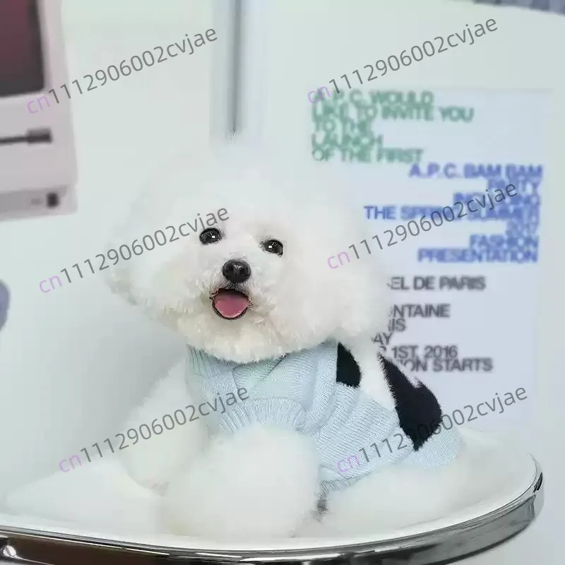 Autumn Winter Dog Pullover Sweater Sleeveless Two-Leg Knitted Clothes For Small Medium Puppy