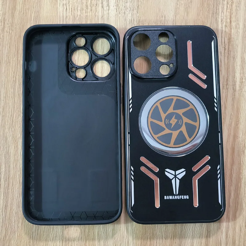 For iPhone 15 Heat Dissipation Cooling Fan Case For iPhone15 Plus Magnetic Hole Drop Resistance Rugged Cover For iPhone15Pro Max