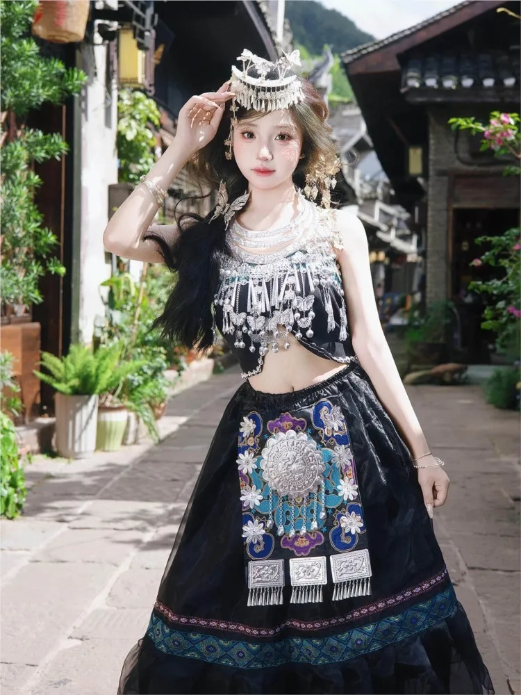 

Ethnic-style exotic performance costumes travel photography and portrait clothing ethnic long dresses women's