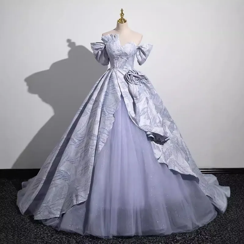 Элегантные вечерние платья для женщин, пышное платье трапециевидной формы из органзы с рюшами для выпускного вечера, платье для выпускного вечера на день рождения для девочек, помолвка Элегантные вечерние платья для женщин, пышное платье трапециевидной формы из органзы с рюшами для выпускного вечера, платье для выпускного вечера на день рождения для девочек, помолвка