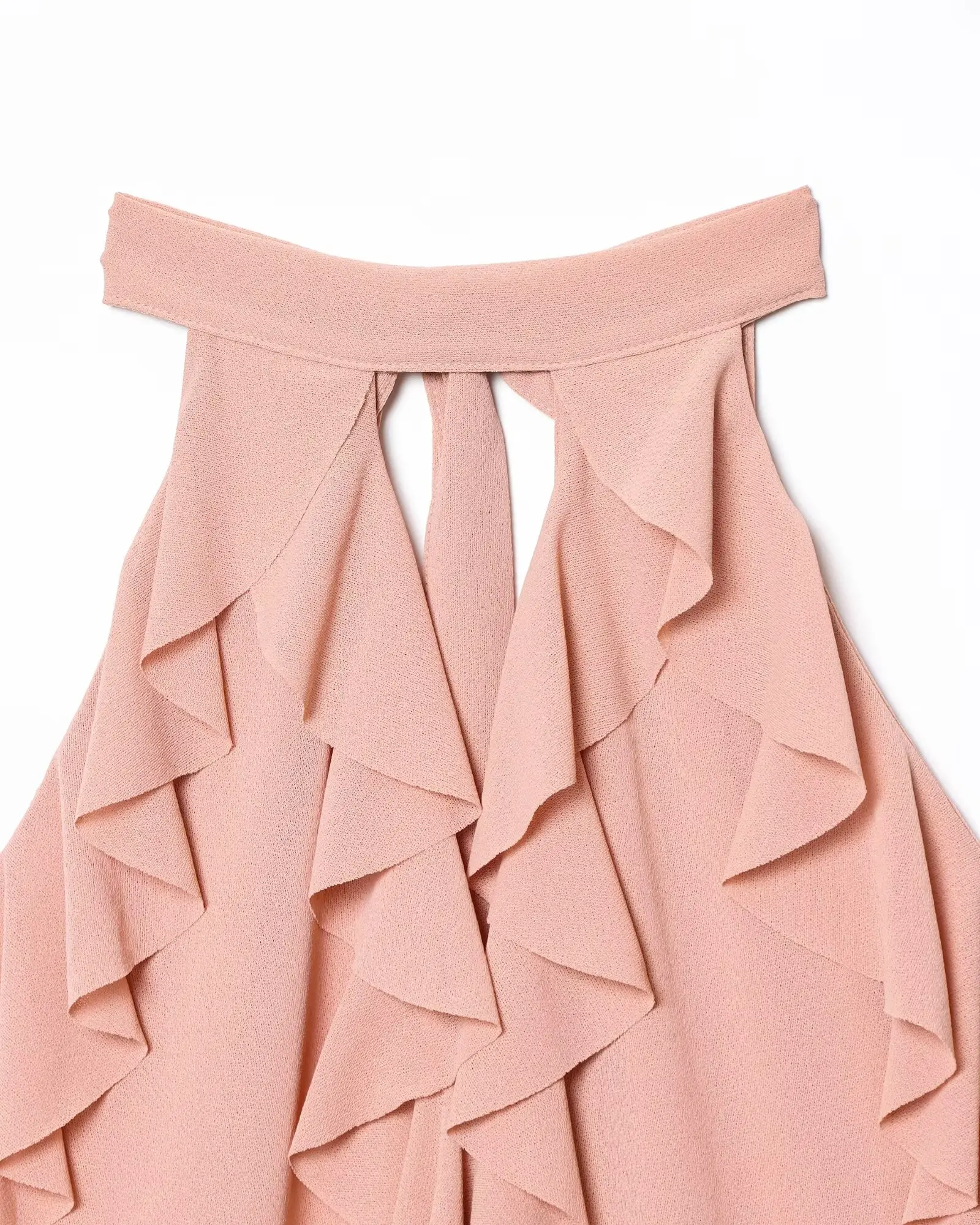 Kondala Chic Tiered Hals Gemonteerde Vrouwen Tank Tops Mode 2025, Zomer Lace-Up Vest Streetwear Casual Vrouwelijke Mouwloze tops