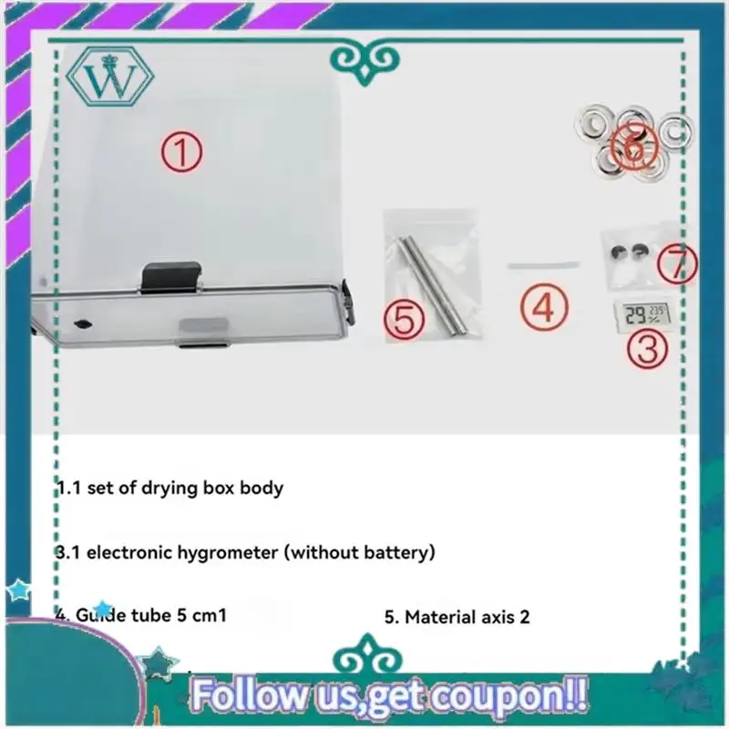 

Модернизированный 2 шт., сушилка для нити для 3D-принтера, герметичный и влагостойкий мониторинг в реальном времени для 3D-принтера, нить PLA ABS