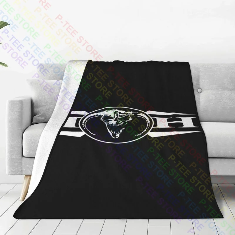 Masters Of Hardcore Logo - M.O.H Skull Blanket Warm Bedspread Four Seasons Faux Fur Throw Sleeping Sheets