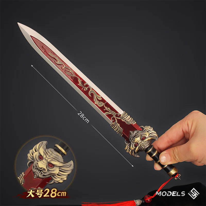30 cm Middeleeuws Zwaard Oude Chinese Wapens Serie Ambachten Versieren Zwaard Collectie Samurai Katana Ornamenten Mes Speelgoed Beeldjes