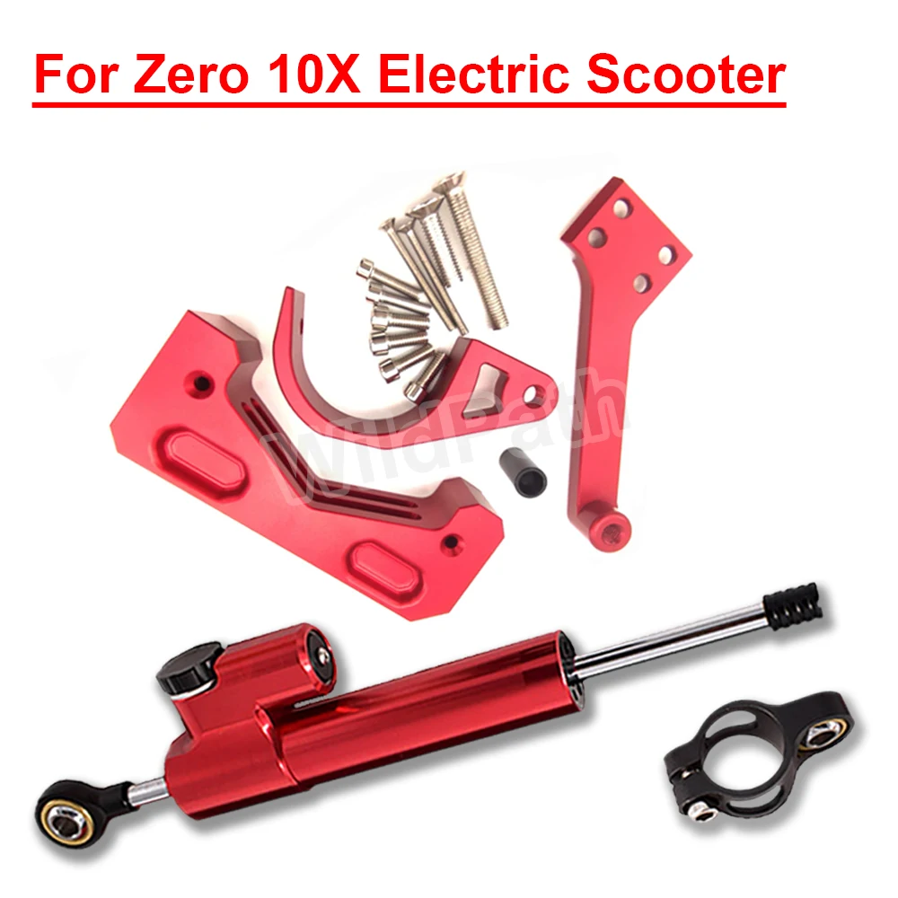 

For Zero 10X Electric Scooter Steering Damper Bracket Front Wheel Shock Absorber Stabilizer Modification Bracket Accessories