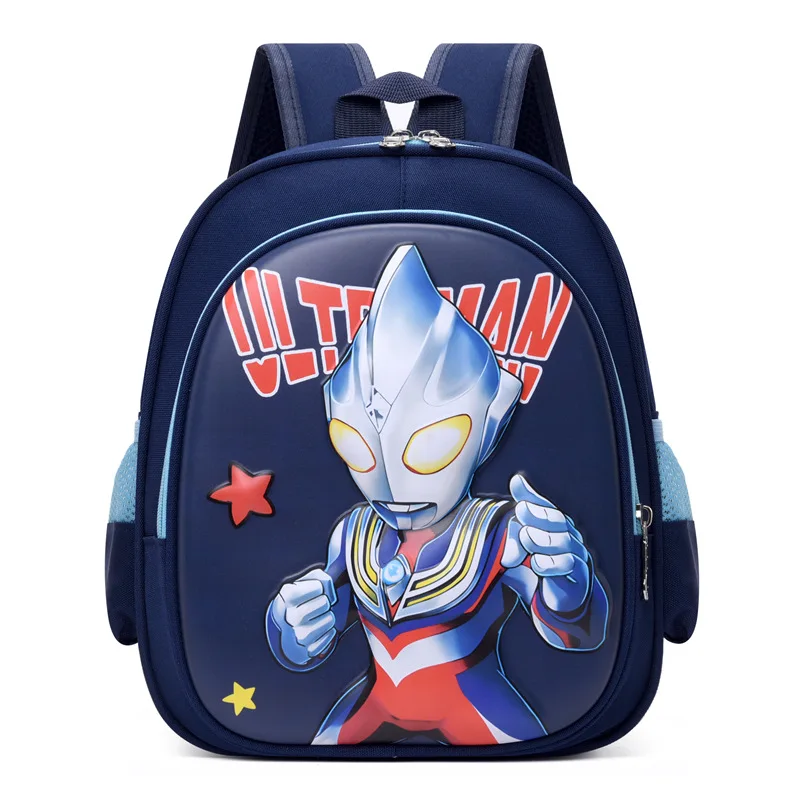 Ultraman Diga's nieuwe cartoon kinderschooltas met harde schaal voor jongens, schattige anti-spattende lichte studentenrugzak met grote capaciteit