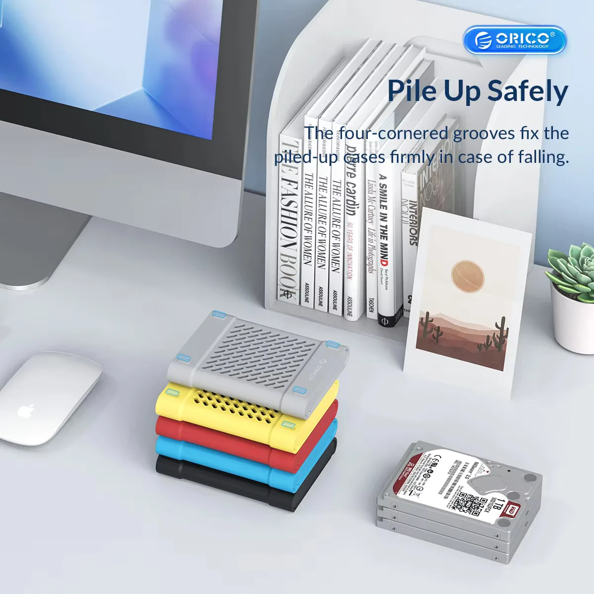 

ORICO 2.5" Shockproof HDD Silicone Case Protector Cover for 2.5/3.5 Inch Hard Drive SATA Adapter Set DIY Hard Drive Case 5PCS