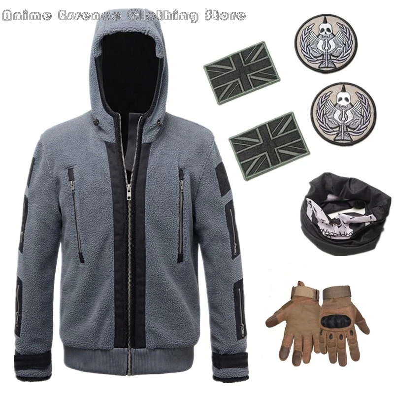 Game Call of Duty 6 Cosplay Clothing Same Jacket Tf141 Team Uniform Ghost Combat Suit Ghost Jacket Hoodies for Men and Women