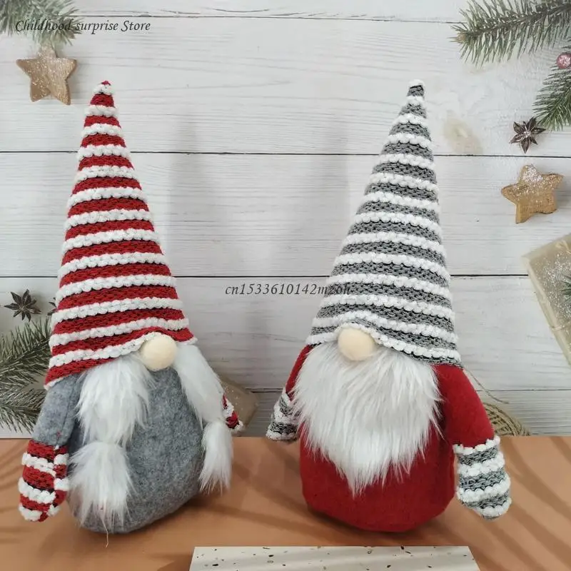 28cm Faceless Gnome Wall Mounted Stuffed Santa for Birthday Christmas Ornament Dropship