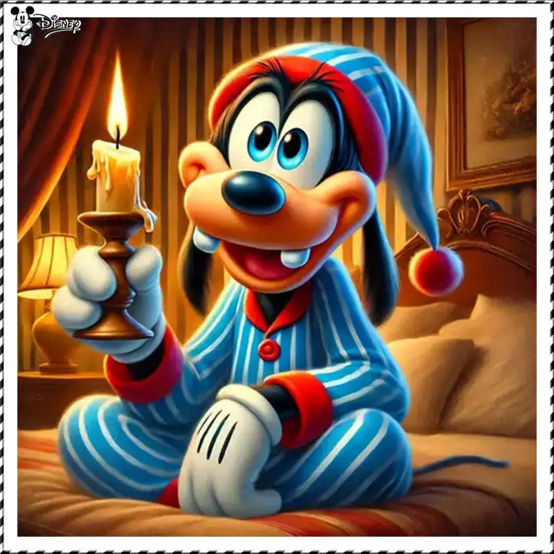 

Disney DIY Diamond Painting Goofy Cartoon Nightwear Picture Canvas Of Full Drills Handmade Gift Embroidery