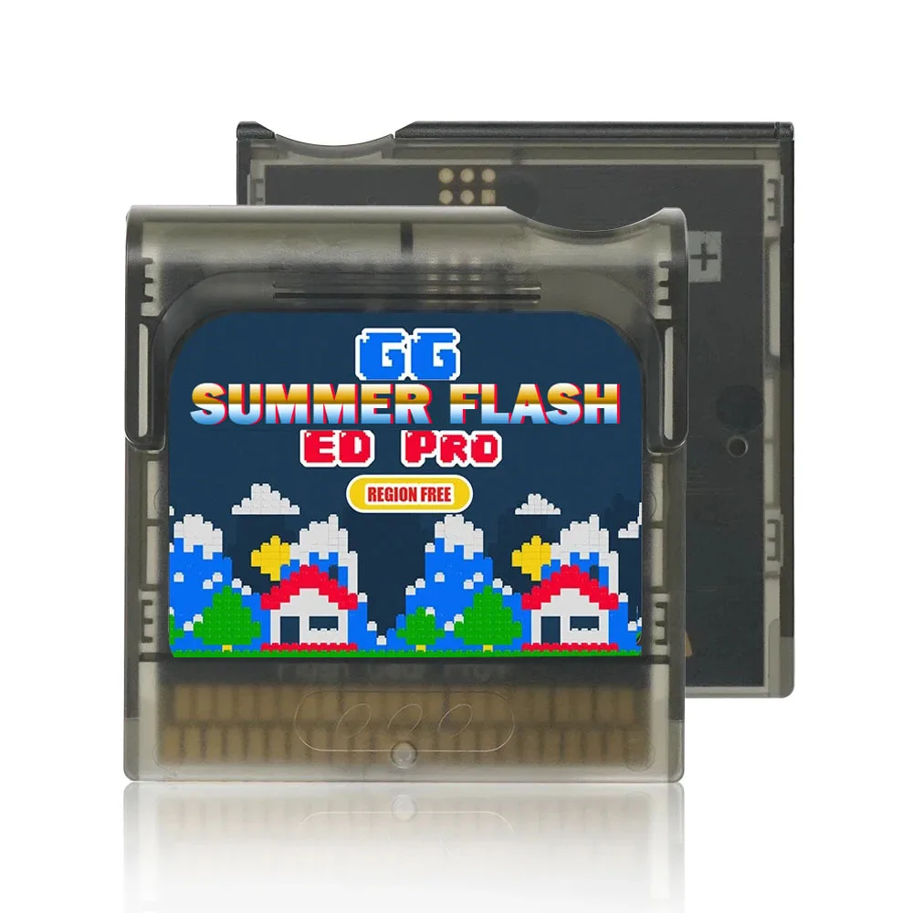 Summer Flash Gear ED PRO 900 IN 1 Game Cartridge for Sega Game Gear GG Console with 4GB Micro TF Card