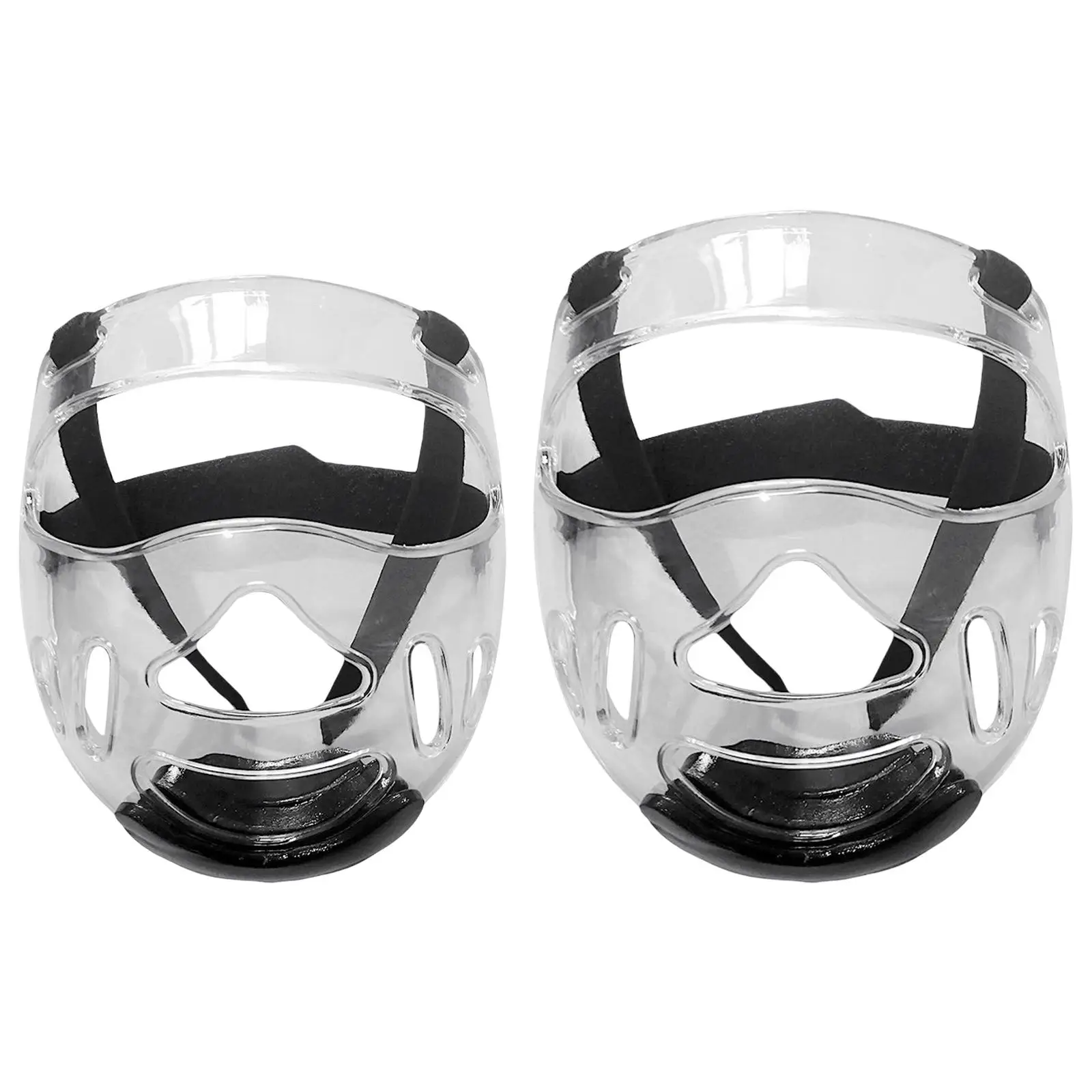 Transparent Taekwondo Face Detachable Protective Mask Head Protector