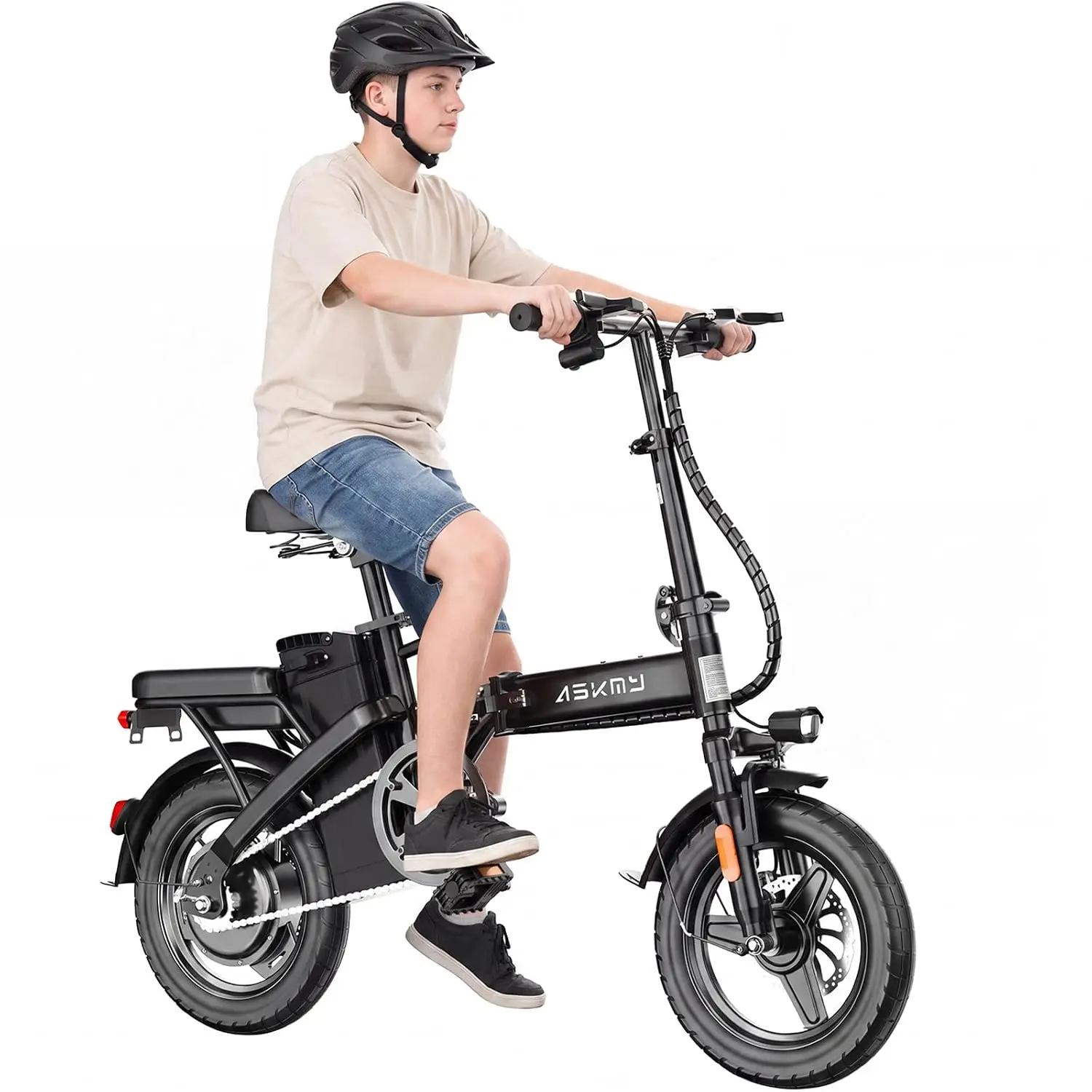 Foldable Electric Bicycle 14-Inch 250W Motor Commuting Urban Travel, Customized