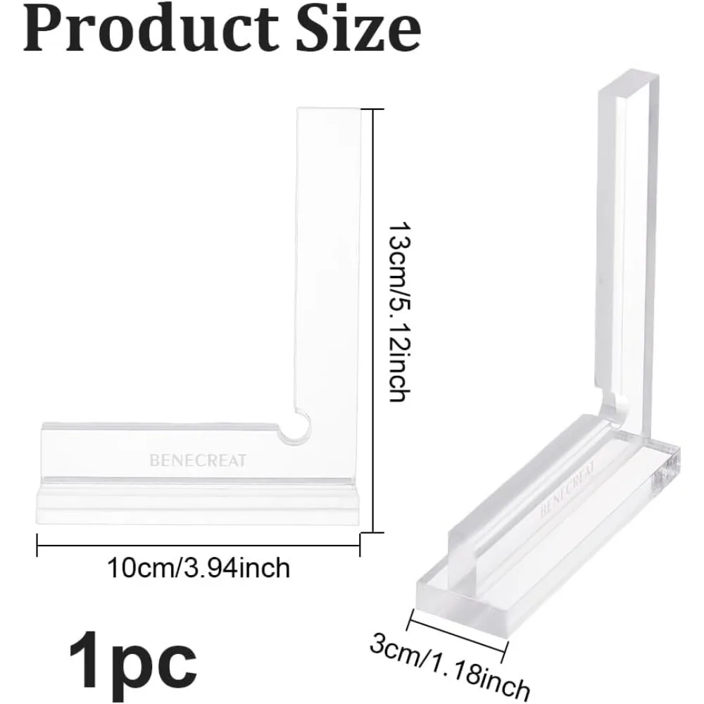 Acrylic Book Binding Correction Tool, Clear 90 Degree Engineering Ruler, Acrylic Book Binding Tool for Clothing Measurement