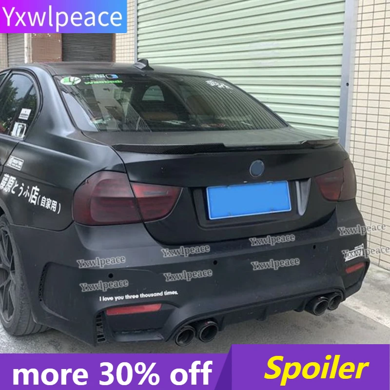 

For BMW 3 Series 320i 320d E90 2005--2011 High Quality ABS Plastic M4 Style Rear Trunk Spoiler Trunk Lip Wing Car Accessories