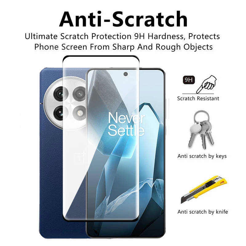 For OnePlus 13 Glass 3D Curved Full Cover Screen Protector For OnePlus 11 12 13 5G Tempered Glass For OnePlus 13 5G Lens Film