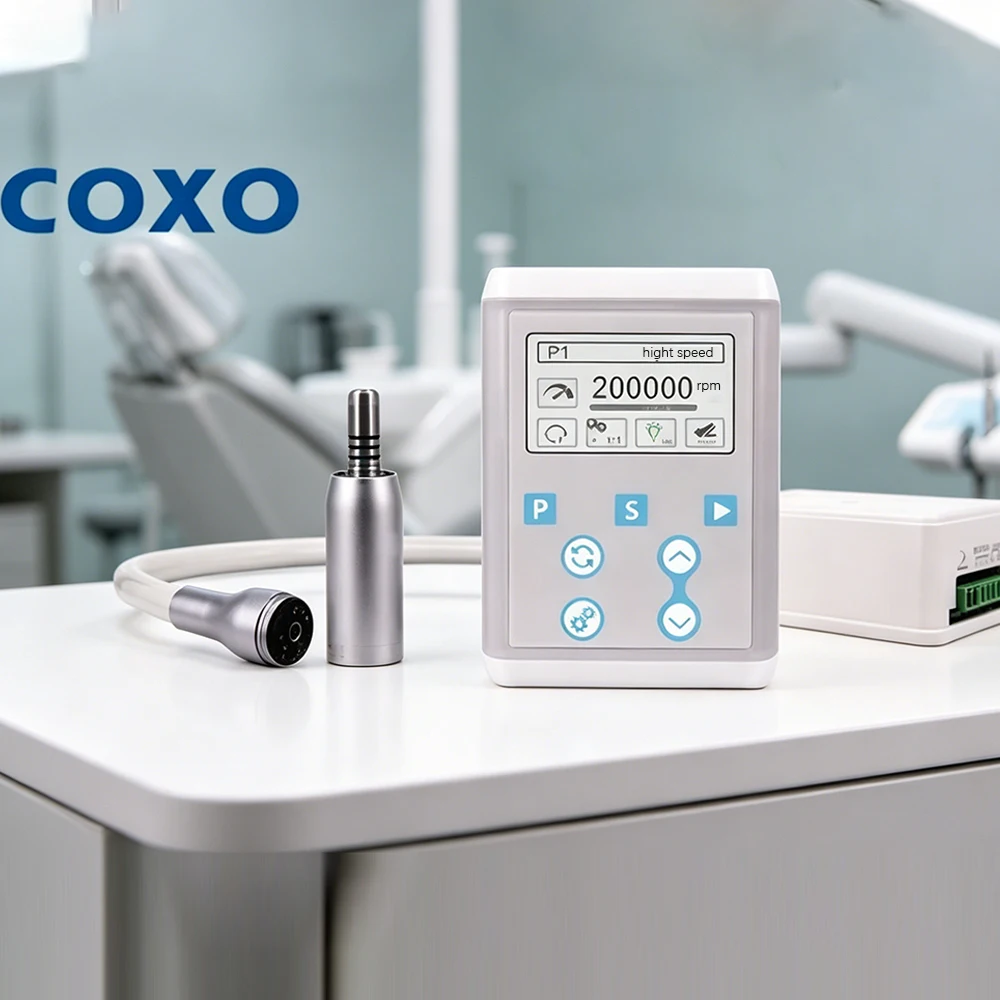 COXO C-PUMA Int+ Motor Eléctrico Dental Profesional, Micropulidora, Equipo de Pulido para Cirugía Dental, para Clínica Dental
